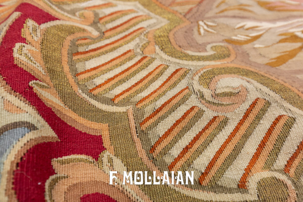 Aubusson Rug Flat-weave n°:387091